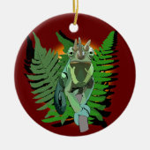 Jackson's Chameleon Keramisch Ornament (Voorkant)