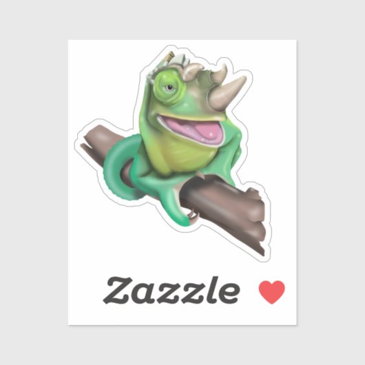 Jackson's Chameleon Sticker (Vel)