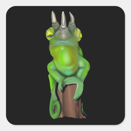 Jackson's Chameleon Vierkante Sticker (Voorkant)
