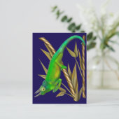 Jacksons kameleon hangt in de bamboe briefkaart (Staand voorkant)