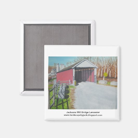 Jacksons Mill Bridge Lancaster. Magneet (Voorkant / Achterkant)