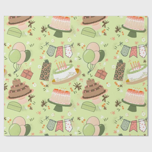 Jackson's verjaardag cadeaupapier (Vlak)