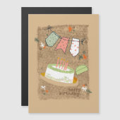 Jackson's verjaardag magnetische uitnodiging (Voorkant / Achterkant)