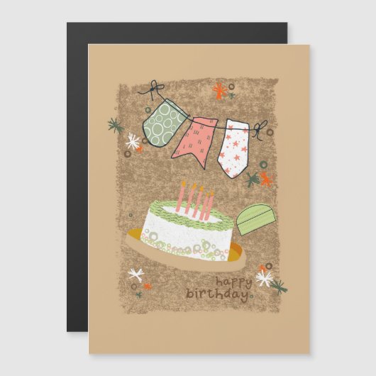 Jackson's verjaardag magnetische uitnodiging (Voorkant / Achterkant)