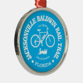 Jacksonville Baldwin Rail Trail (fietsen) Metalen Ornament (Rechts)