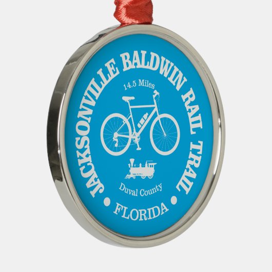 Jacksonville Baldwin Rail Trail (fietsen) Metalen Ornament (Rechts)