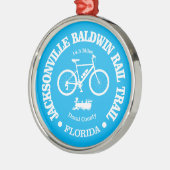 Jacksonville Baldwin Rail Trail (fietsen) Metalen Ornament (Links)