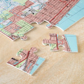 Jacksonville Beach en Atlantic Beach Florida Map Legpuzzel (Zijkant)