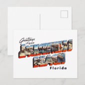 Jacksonville Beach FL 1 Briefkaart (Voorkant / Achterkant)