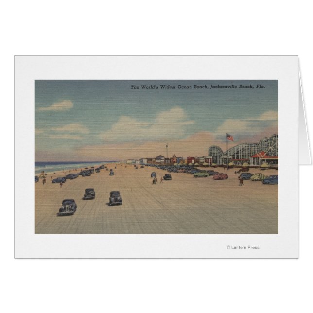 Jacksonville Beach, FL - 's werelds breedste oceaa (Voorkant Horizontaal)