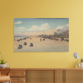 Jacksonville Beach, FL - 's werelds breedste oceaa Canvas Afdruk (Insitu (Woonkamer))