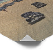 Jacksonville Beach, FL - 's werelds breedste oceaa Poster (Hoek)