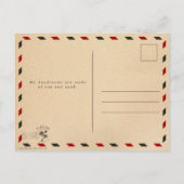 Jacksonville Beach FL Zand Tropische palmbladeren Briefkaart (Achterkant)