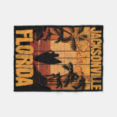 Jacksonville Beach  Fleece Deken (Voorkant (Horizontaal))