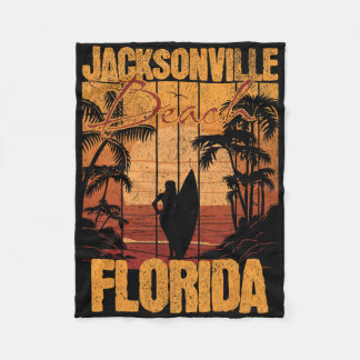 Jacksonville Beach  Fleece Deken