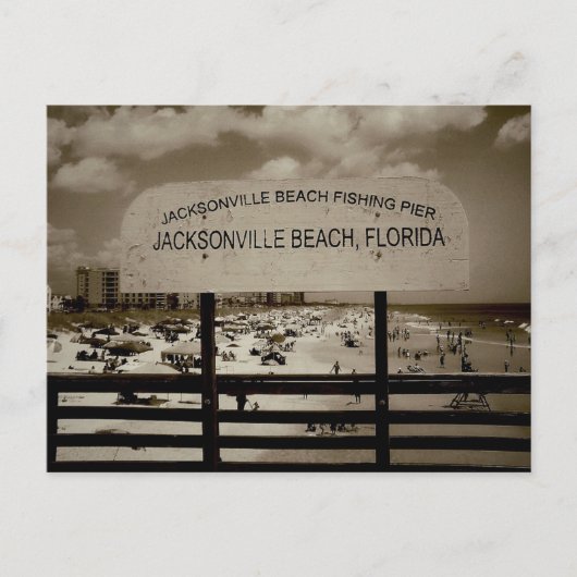 Jacksonville Beach, Florida Briefkaart (Voorkant)