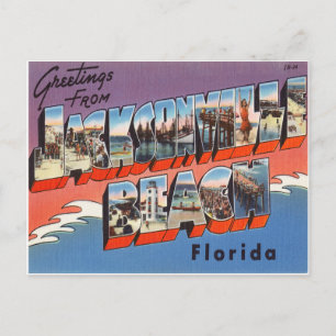 Jacksonville Beach Florida Briefkaart