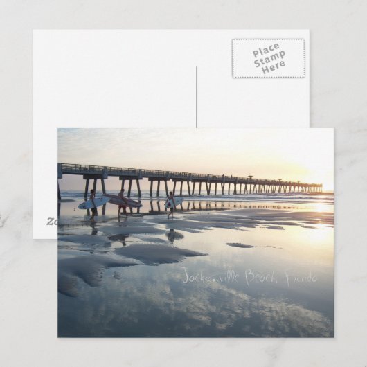 Jacksonville Beach, Florida Briefkaart (Voorkant / Achterkant)