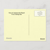 Jacksonville Beach, Florida Briefkaart (Achterkant)