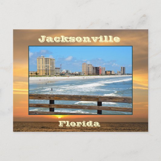 Jacksonville Beach, Florida Briefkaart (Voorkant)