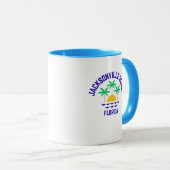 Jacksonville Beach Florida Coffee Mok (Voorkant rechts)