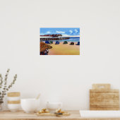 Jacksonville Beach Florida Dancing and Vist Pie Poster (Keuken)