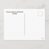 Jacksonville Beach Florida Feestdagenkaart (Achterkant)