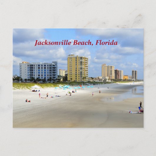 Jacksonville Beach Florida Feestdagenkaart (Voorkant)