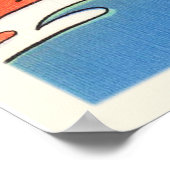 Jacksonville Beach Florida FL Old Travel Souvenir Poster (Hoek)