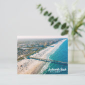 Jacksonville Beach, Florida luchtfoto uitzicht Briefkaart (Staand voorkant)