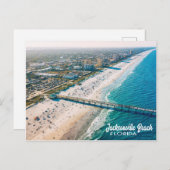 Jacksonville Beach, Florida luchtfoto uitzicht Briefkaart (Voorkant / Achterkant)