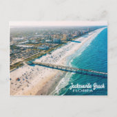 Jacksonville Beach, Florida luchtfoto uitzicht Briefkaart (Voorkant)