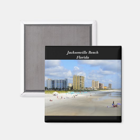 Jacksonville Beach, Florida Magneet (Voorkant / Achterkant)