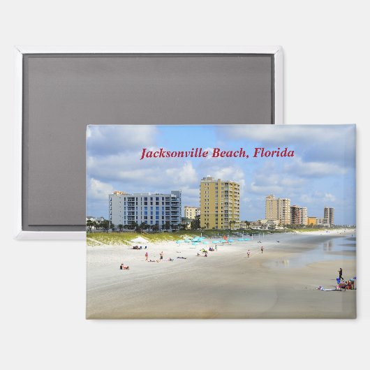 Jacksonville Beach Florida Magneet (Voorkant / Achterkant)