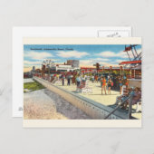  Jacksonville Beach Florida Post Card Briefkaart (Voorkant / Achterkant)