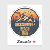 Jacksonville Beach, Florida Sticker (Vel)