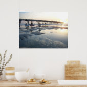 Jacksonville Beach, Florida - Surfer Sunrise Poster (Keuken)