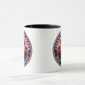 Jacksonville Beach Florida tropische retro zonsond Mok (Midden)