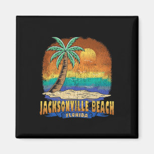 Jacksonville Beach Florida Vintage in nood Souv Magneet