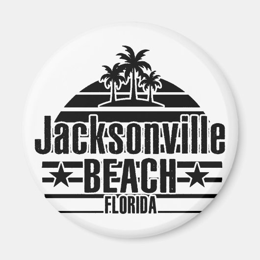 Jacksonville Beach Magneet (Voorkant)