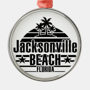 Jacksonville Beach Metalen Ornament