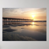 Jacksonville Beach Sunrise - Pier Poster (Voorkant)