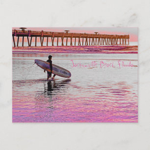 Jacksonville Beach Surfer Briefkaart