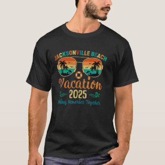 Jacksonville Beach Vakantie 2025 Vrienden Familie T-shirt