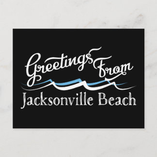 Jacksonville Beach Water Waves Briefkaart