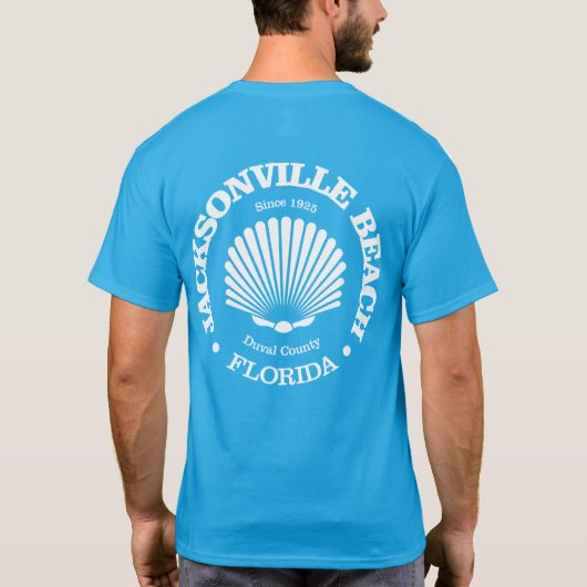 Jacksonville Beach (zeeschelp) T-shirt (Achterkant)