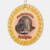 Jacksonville brandweerman ornament (Links)