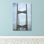 Jacksonville Bridge, Florida Canvas Afdruk (Insitu (Houten vloer))