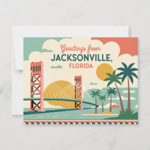  Jacksonville-Briefkaart   Groeten van Briefkaart