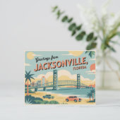  Jacksonville-Briefkaart | Groeten van Briefkaart (Staand voorkant)